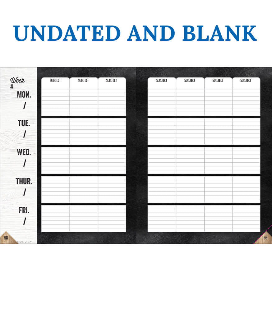 Industrial Chic Teacher Planner Spiral Bound