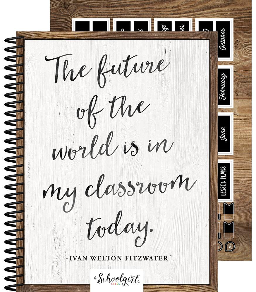Industrial Chic Teacher Planner Spiral Bound