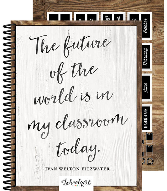Industrial Chic Teacher Planner Spiral Bound