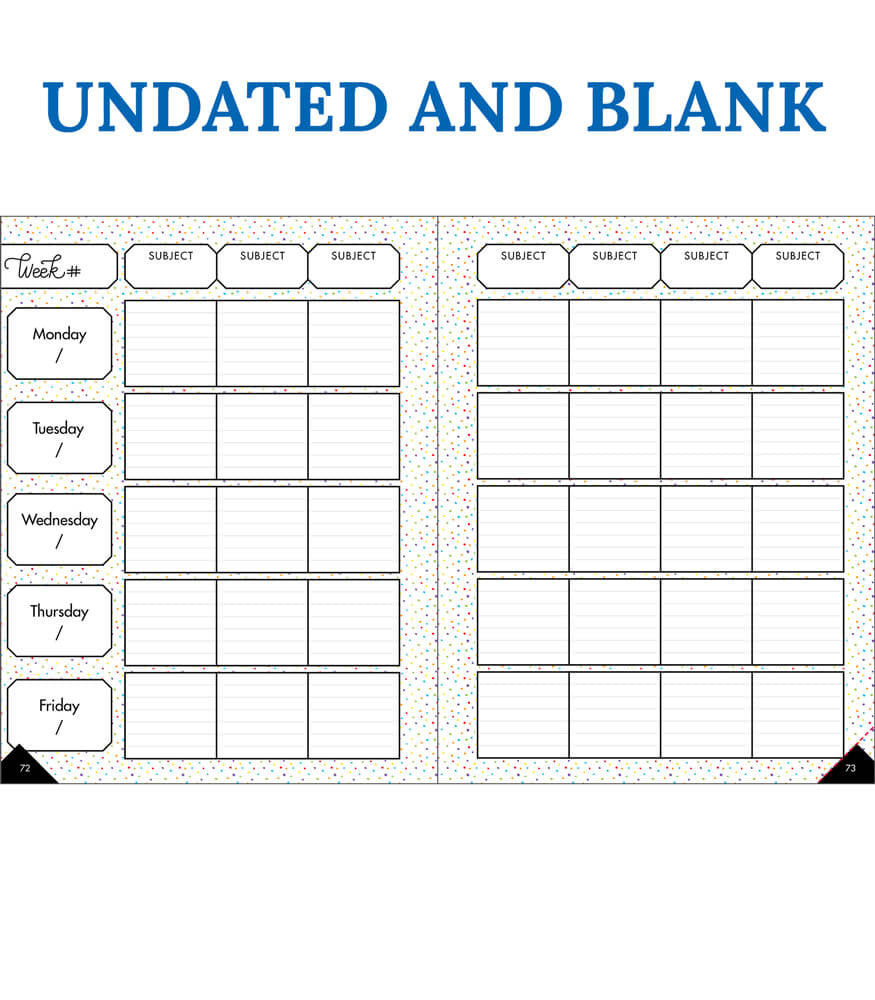 Plan on a Brilliant Year Teacher Planner Spiral Bound