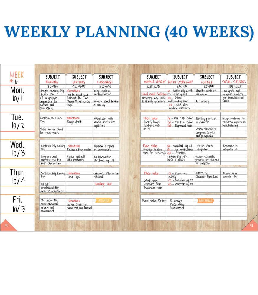 Simply Safari Teacher Planner Spiral Bound