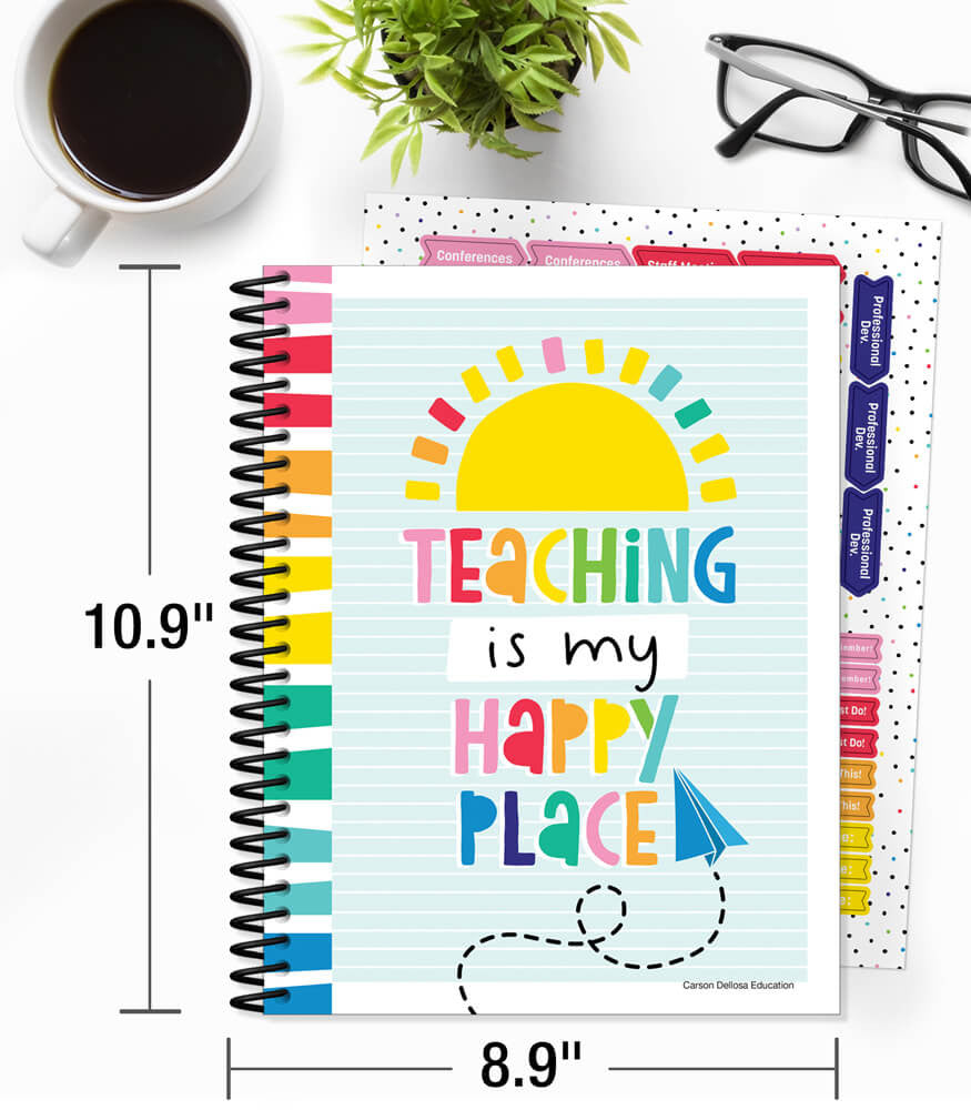 Happy Place Teacher Planner Spiral Bound