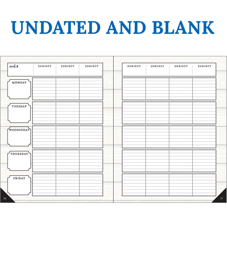 Farmhouse Teacher Planner Spiral Bound