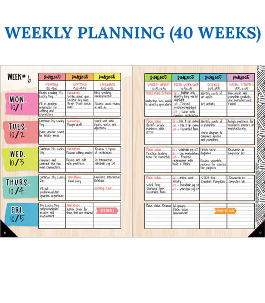 Creatively Inspired Teacher Planner Spiral