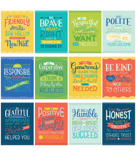 Mini Posters: Positive Character Traits Poster Set