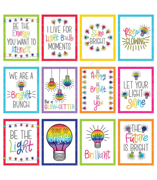 Mini Posters: Light Bulb Moments Poster Set  -  12 mini posters