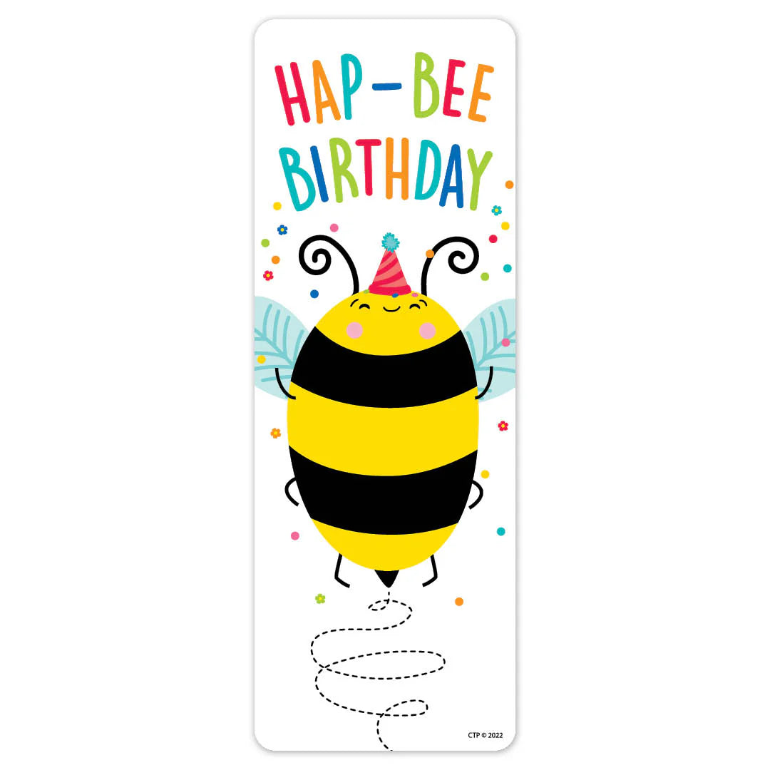 HAP-BEE Birthday Bookmark