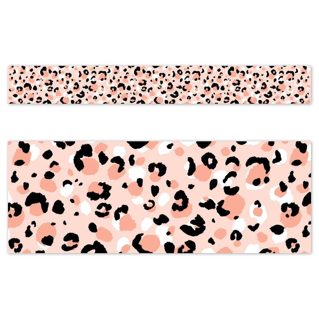Jungle Friends Blush Leopard EZ Border