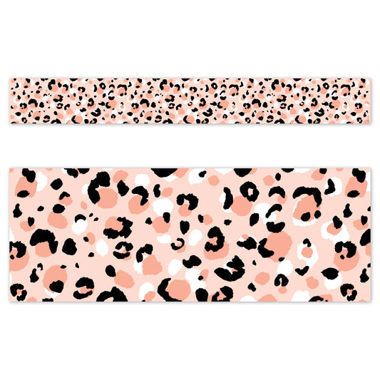 Jungle Friends Blush Leopard EZ Border