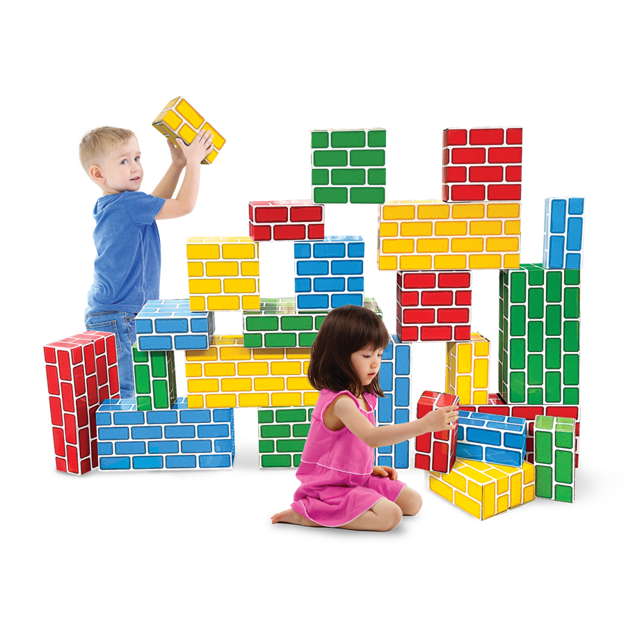Easy-Stack Cardboard Blocks (24-Piece Set)