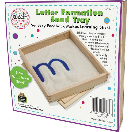 Sensory Playtivity Letter Formation Sand Trays