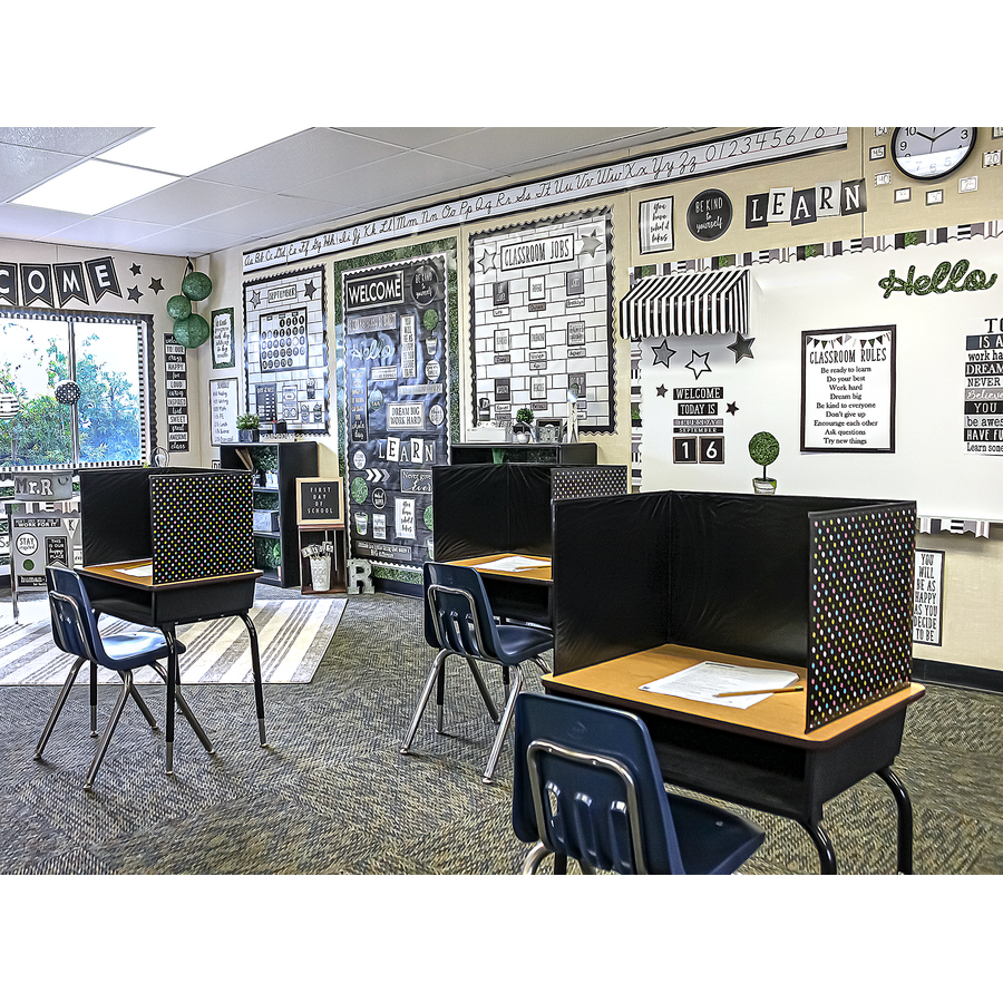Chalkboard Brights Classroom Privacy Screen