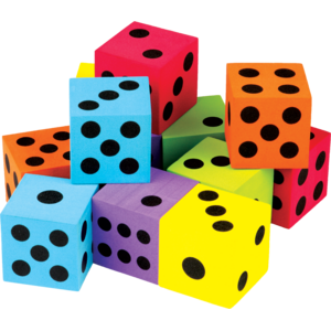 Colorful Large Dice - One 1.5 inch dice