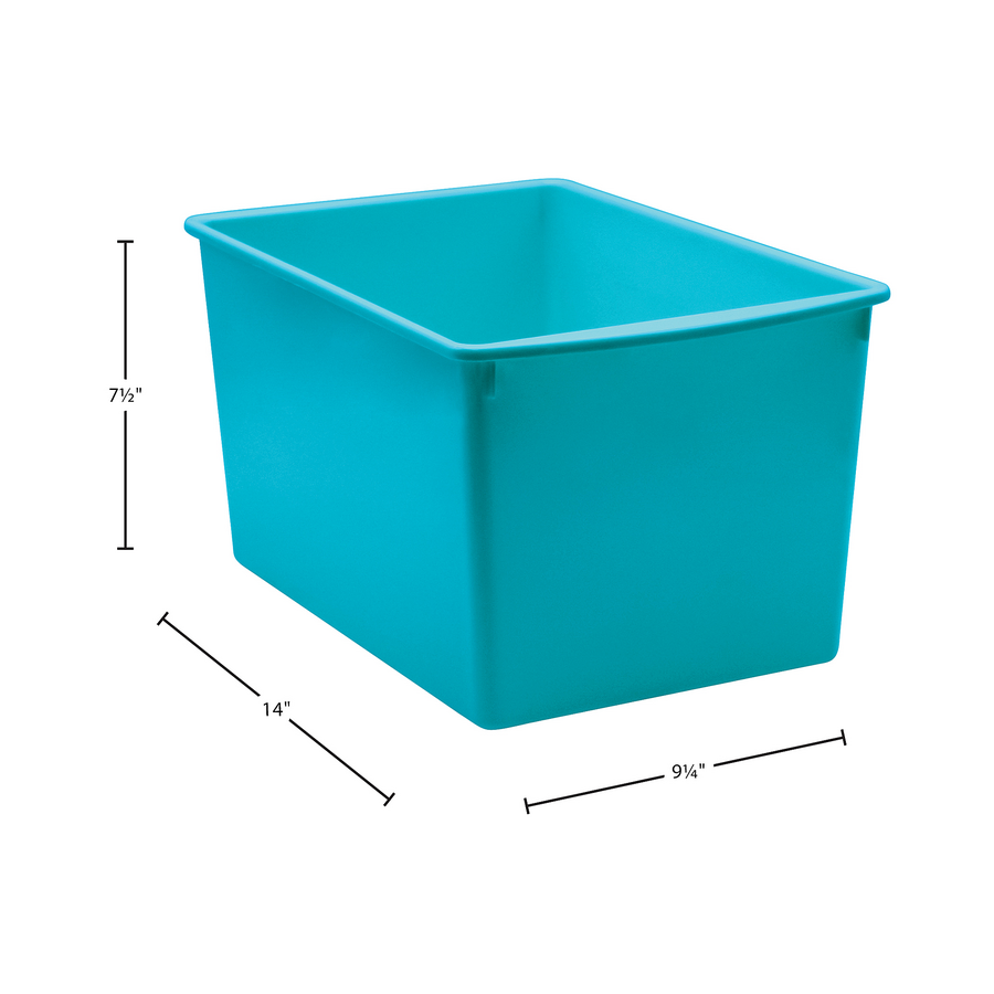 Teal Plastic Multi-Purpose Bin