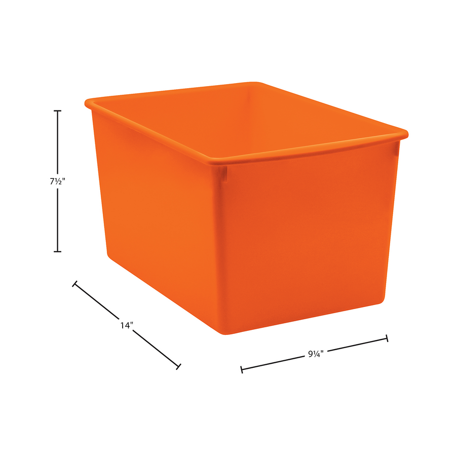Orange Plastic Multi-Purpose Bin