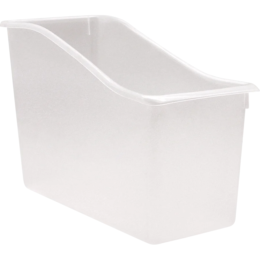 Clear Plastic Book Bin