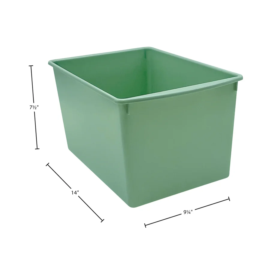 Eucalyptus Green Plastic Multi-Purpose Bin