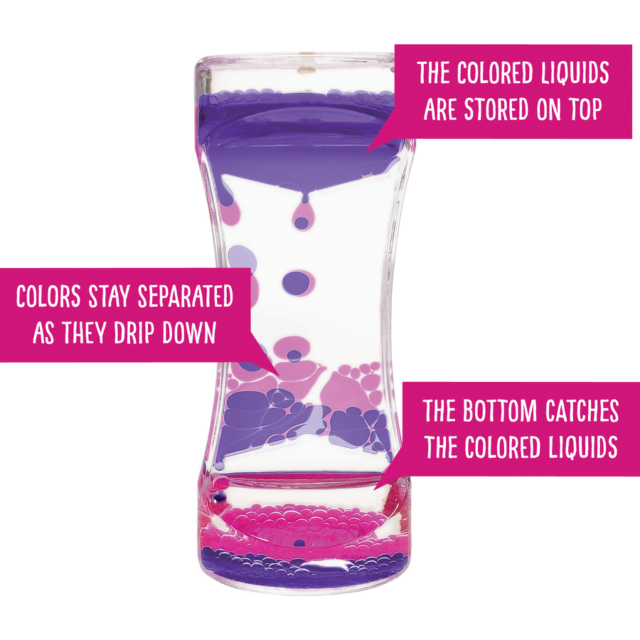 Pink & Purple Liquid Motion Bubbler
