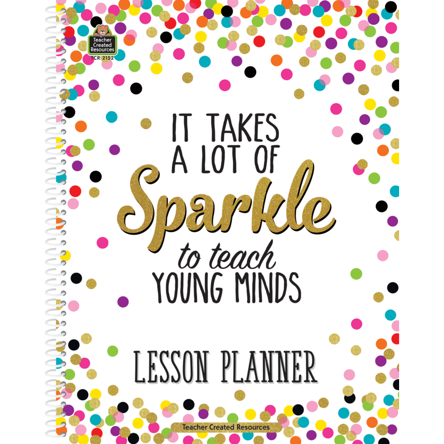 Confetti Lesson Planner with stickers