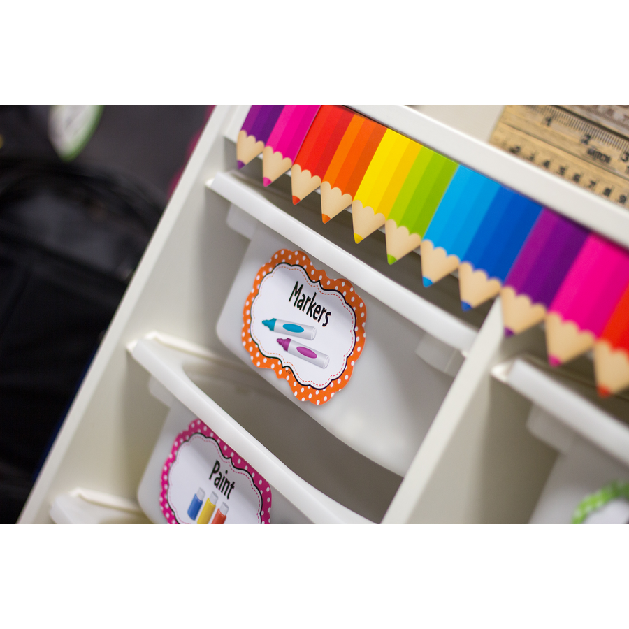Colored Pencils Die-Cut Border Trim