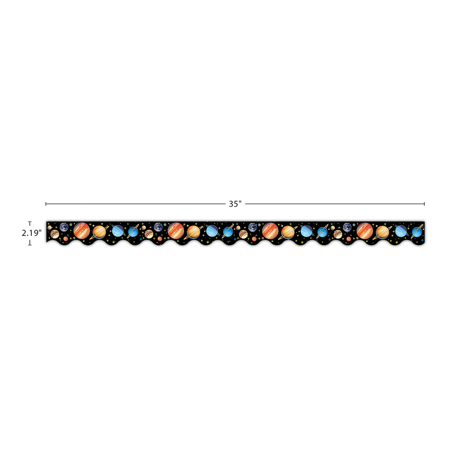 Solar System Scalloped Border Trim