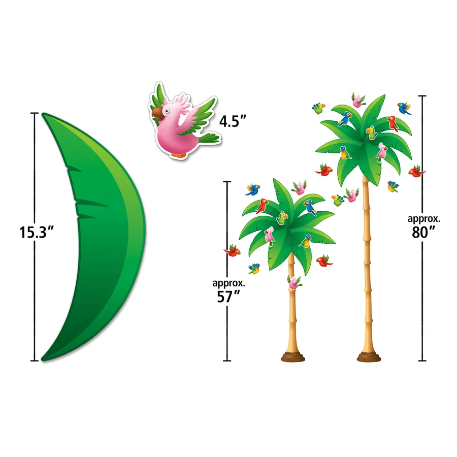 Tropical Trees Bulletin Board Display Set