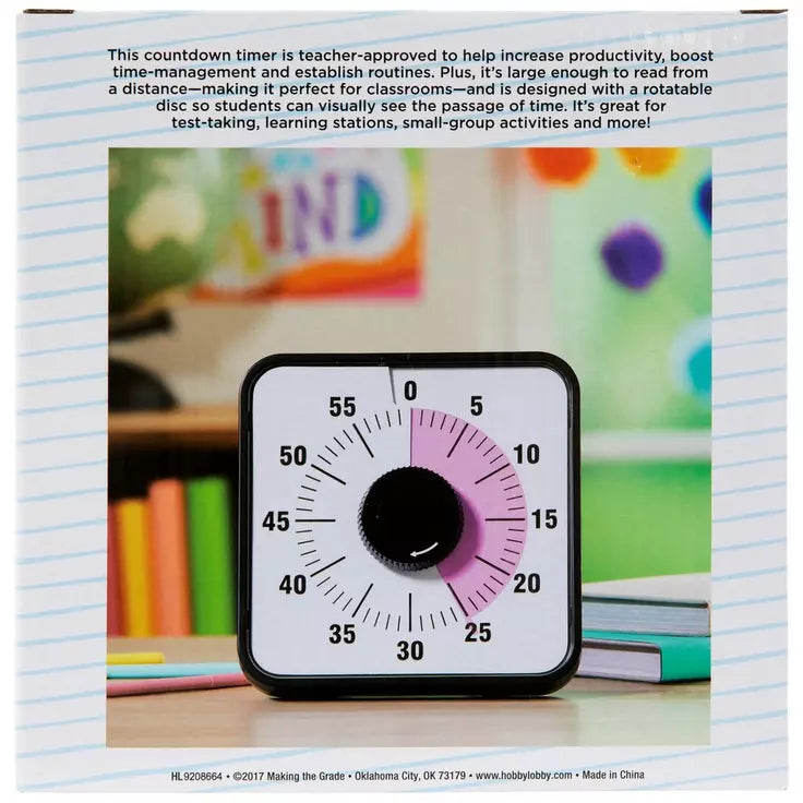 Classroom Timer With Pink Countdown