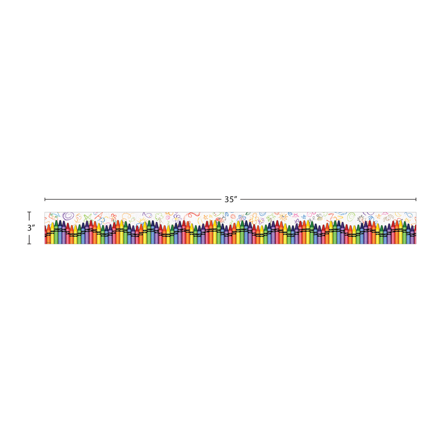 Crayons Straight Border Trim