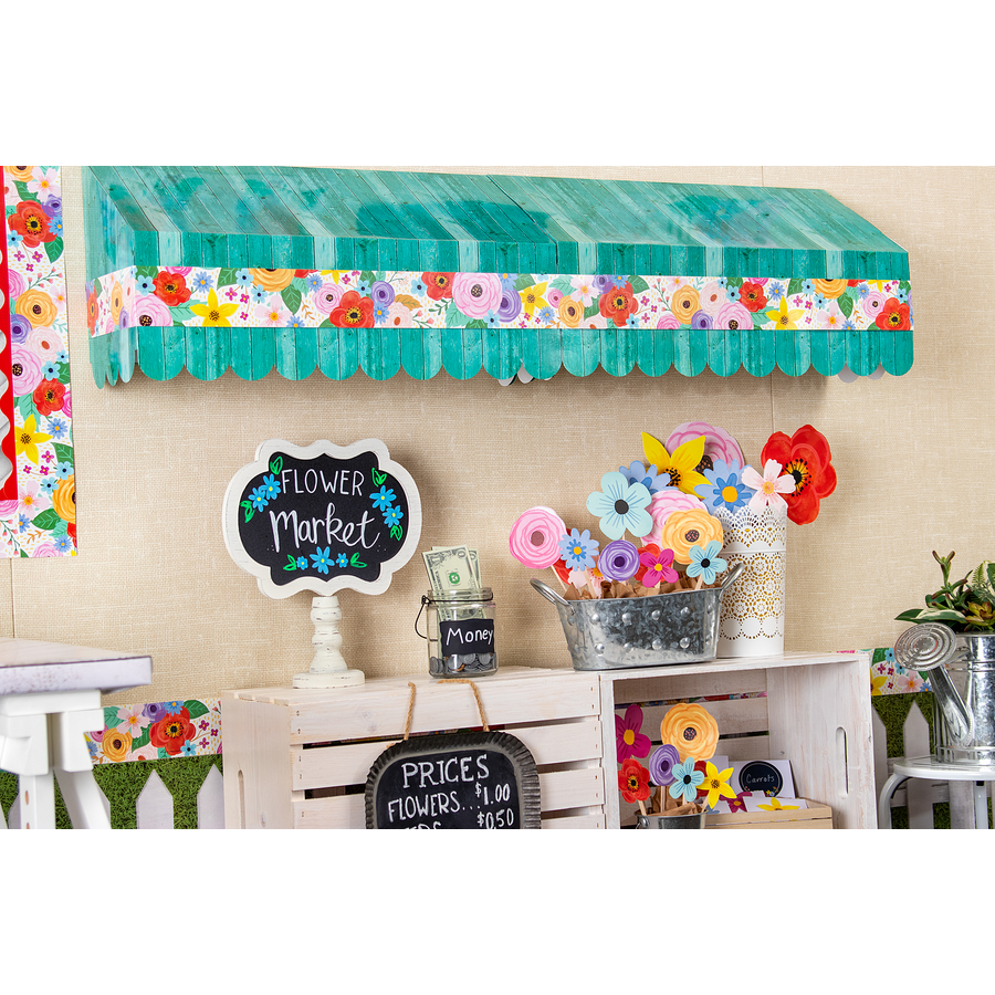 Wildflowers Straight Border Trim