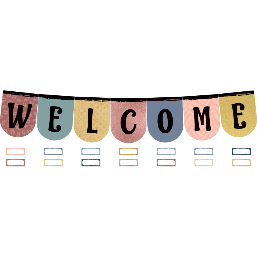 Wonderfully Wild Welcome Bunting Bulletin Board