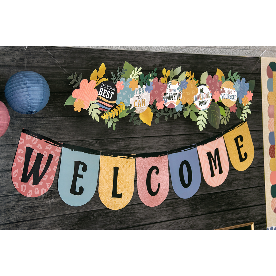 Wonderfully Wild Welcome Bunting Bulletin Board