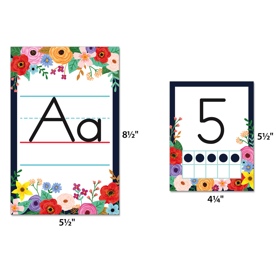 Wildflowers Alphabet Bulletin Board