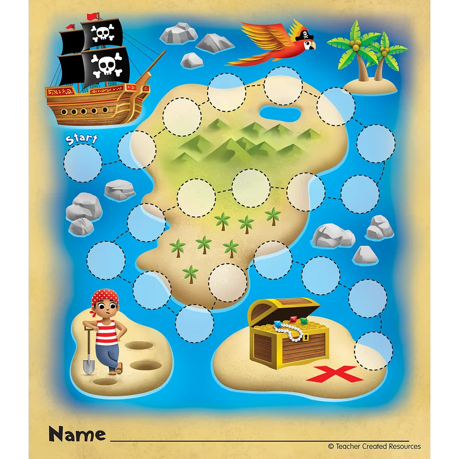 Treasure Hunt Reward Trackers with Stickers