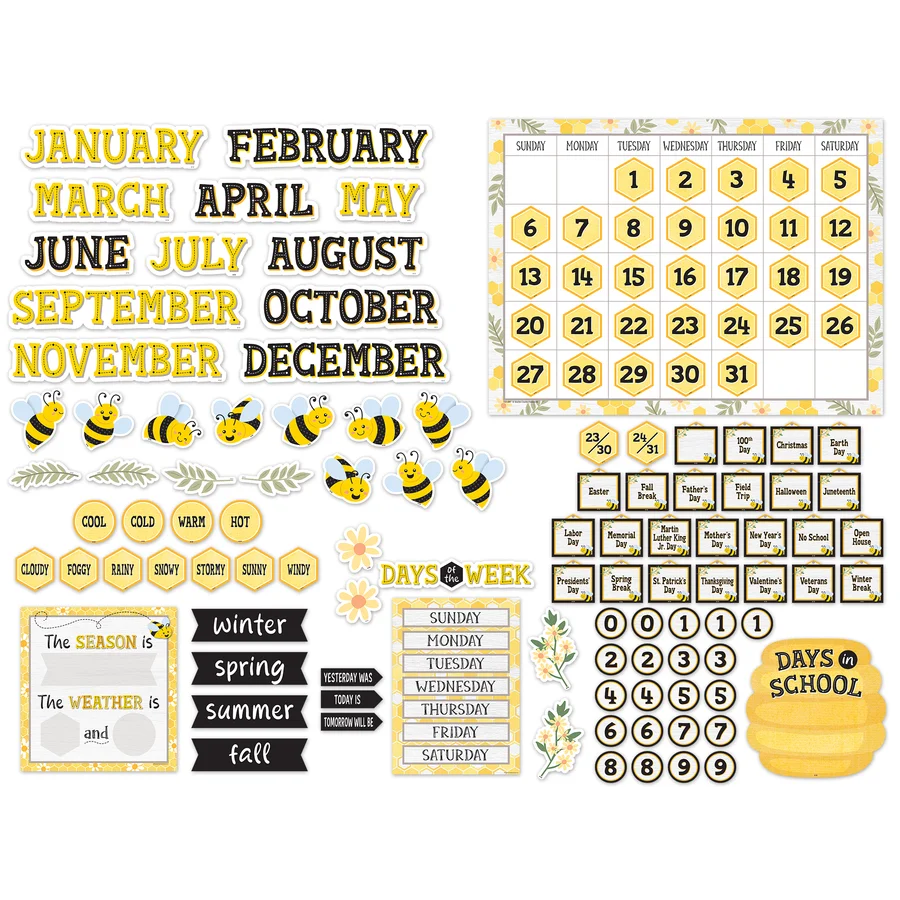 Buzzing Bees Calendar Bulletin Board