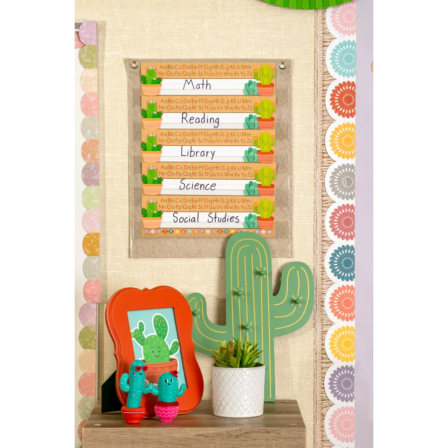 Happy Cactus Crew Flat Name Plates