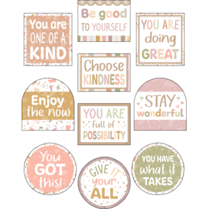 Terrazzo Tones Positive Sayings Accents