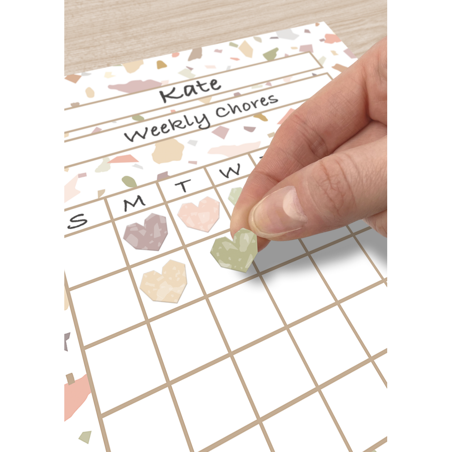 Terrazzo Tones Incentive Charts