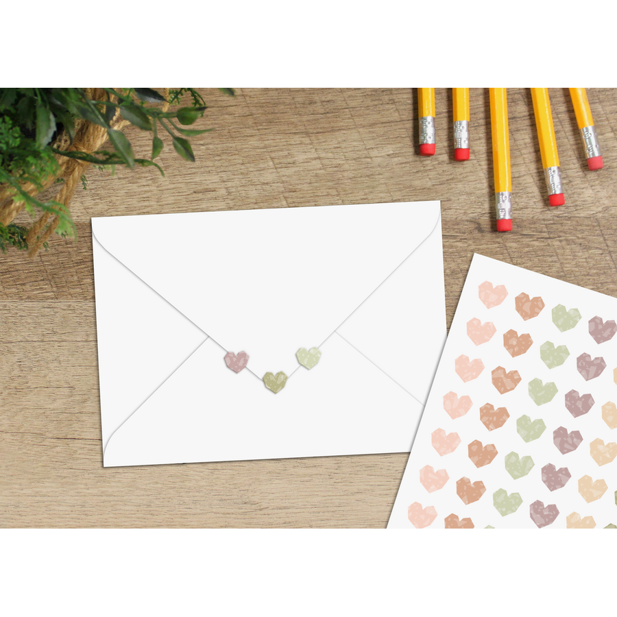 Terrazzo Tones Hearts Mini Stickers