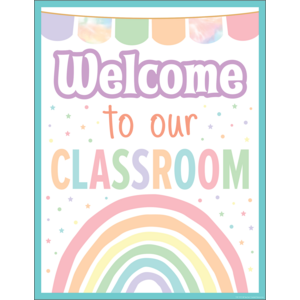 Pastel Pop Welcome To Our Classroom Chart