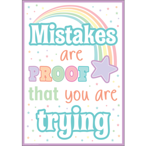 Mistakes Are Proof That You Are Trying Positive Poster