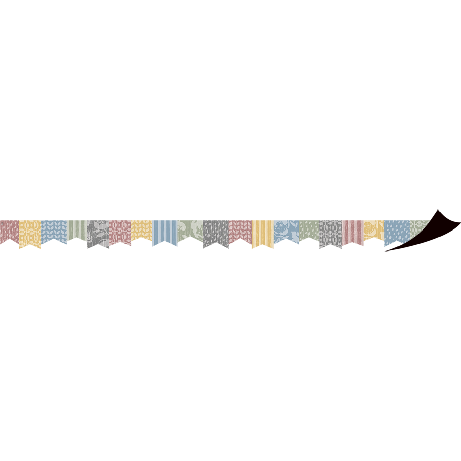 Classroom Cottage Pennants Magnetic Border