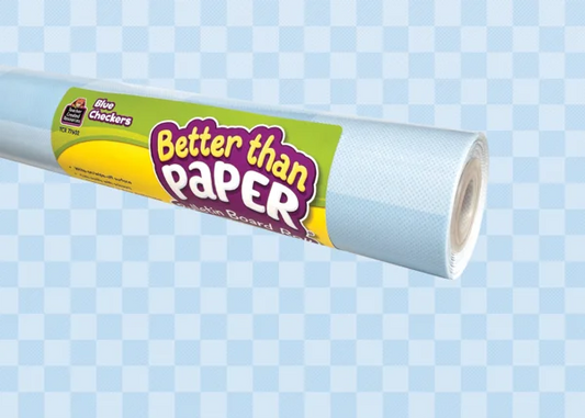 Blue Checkers Better Than Paper Bulletin Board Roll