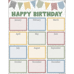 Classroom Cottage Happy Birthday Chart