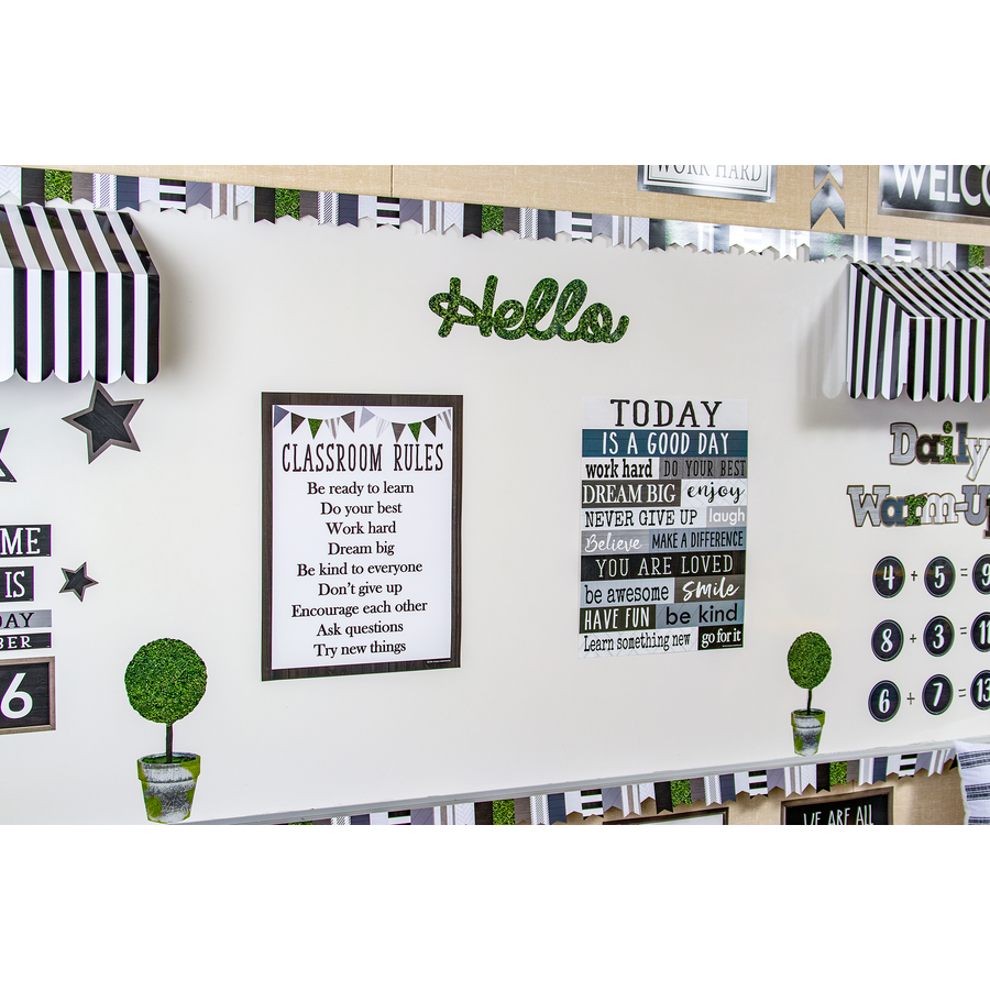 Modern Farmhouse Classroom Rules Chart