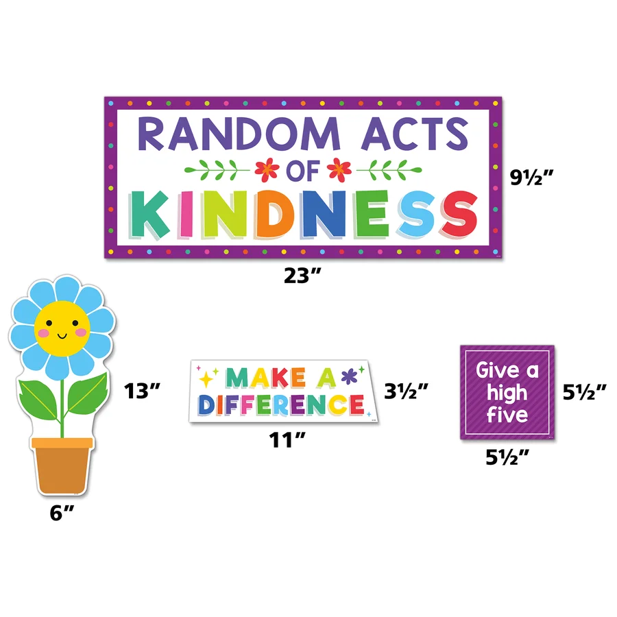 Colorful Random Acts of Kindness Bulletin Board