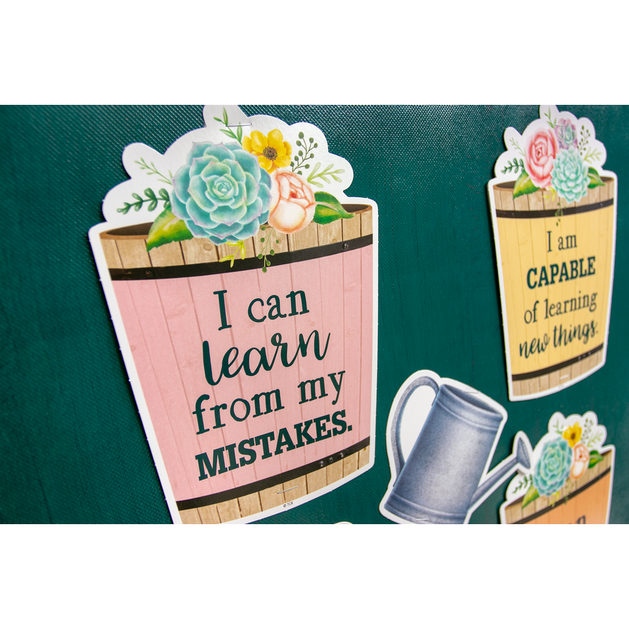 Rustic Bloom Grow Your Mindset Mini Bulletin Board