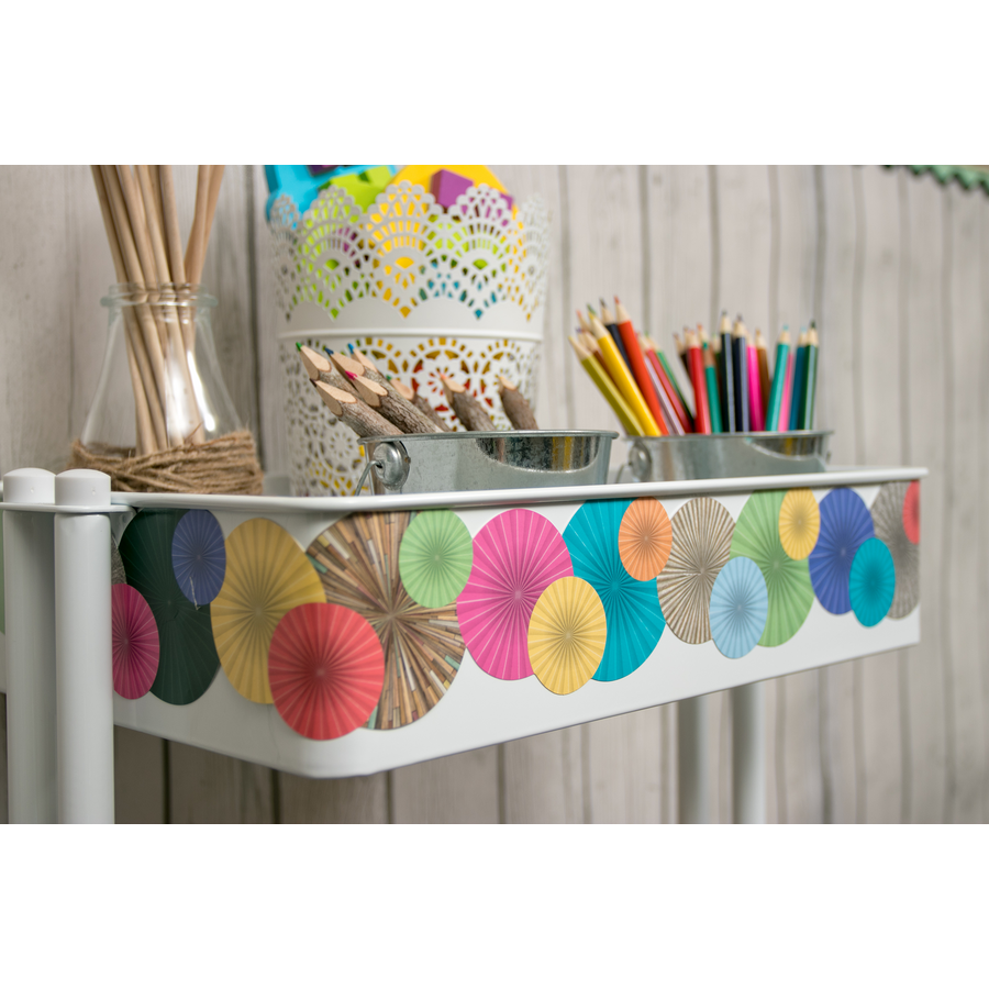 Home Sweet Classroom Fans Die-Cut Border Trim