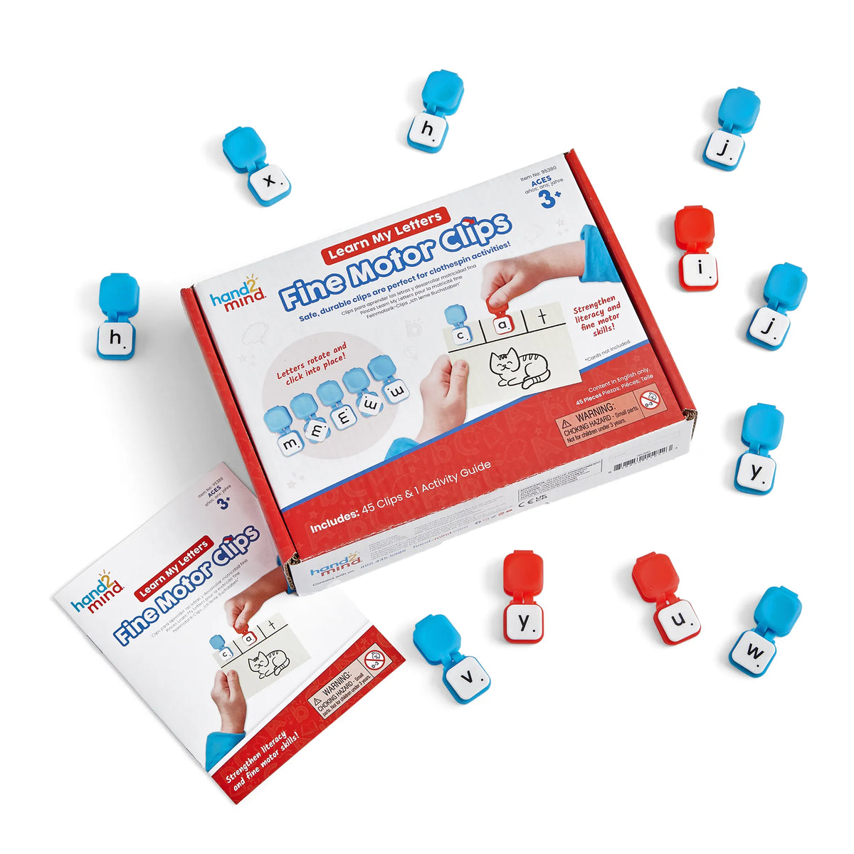 hand2mind Learn My Letters Fine Motor Clips