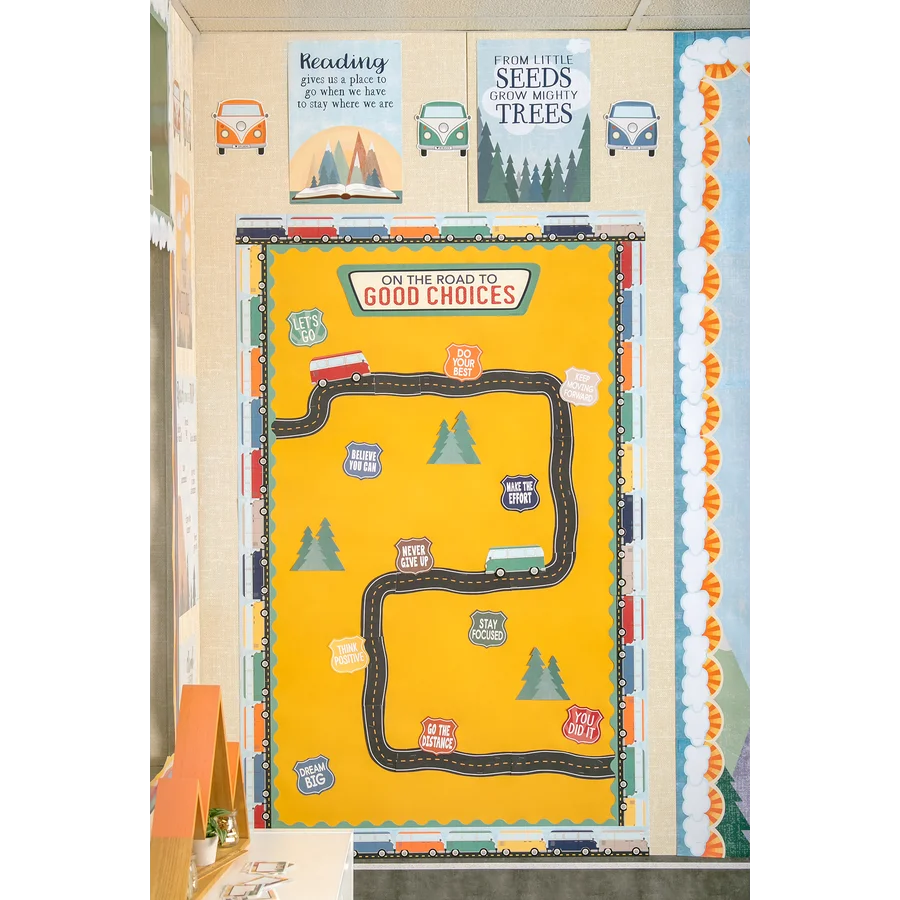 Moving Mountains Road Trip On the Road to Good Choices Mini Bulletin Board