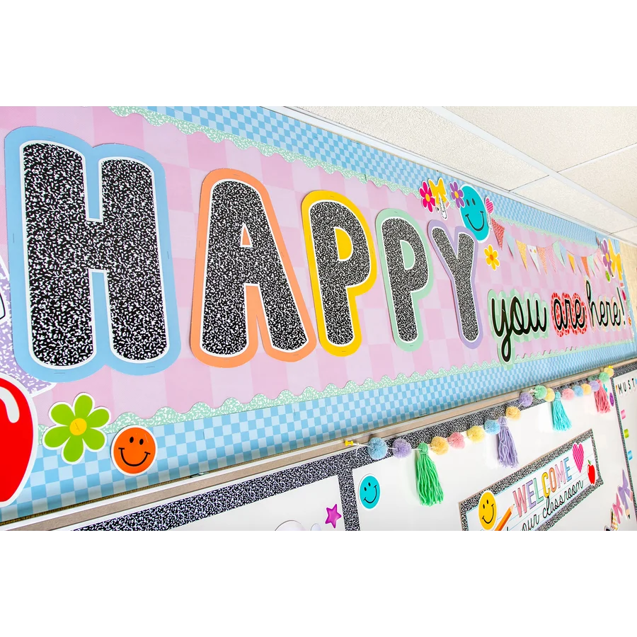 Cool for School Happy You Are Here Bulletin Board